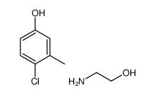 4-chloro-m-cresol, compound with 2-aminoethanol (1:1)结构式