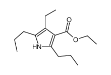 ethyl 4-ethyl-2,5-dipropyl-1H-pyrrole-3-carboxylate结构式