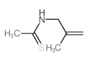 N-(2-methylprop-2-enyl)ethanethioamide Structure