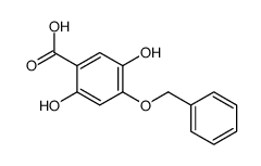 2,5-dihydroxy-4-phenylmethoxybenzoic acid结构式