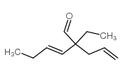 (E)-2-烯丙基-2-乙基-3-己烯醛结构式