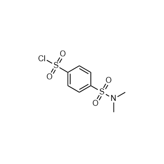 4-(二甲基氨磺酰基)苯-1-磺酰氯结构式