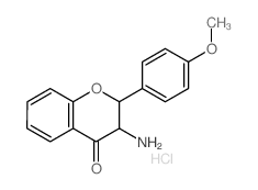 3-Amino-2-(4-methoxyphenyl)-2,3-dihydro-4H-chromen-4-one结构式