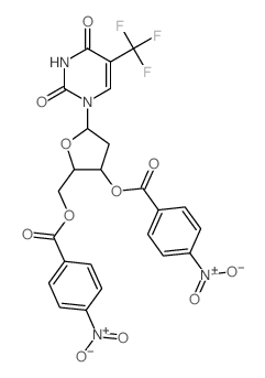 Uridine, 2-deoxy-5- (trifluoromethyl)-, 3,5-bis(p-nitrobenzoate) picture