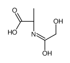 L-Alanine, N-(hydroxyacetyl)- (9CI) Structure