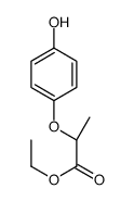 Ethyl (R)-(+)-2-(4-hydroxyphenoxy)propionate Structure
