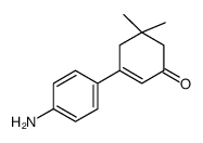 5,5-Dimethyl-3-[4-aminophenyl]-2-cyclohexen-1-one结构式