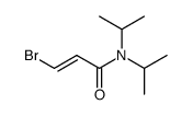 trans-β-Brom-N,N-diisopropylacrylsaeureamid结构式