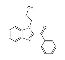 1-(2-hydroxyethyl)-2-benzoylbenzimidazole结构式