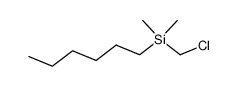 chloromethyldimethylhexylsilane结构式
