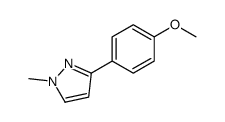 3-(4-methoxyphenyl)-1-methylpyrazole结构式
