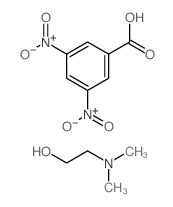 2-dimethylaminoethanol; 3,5-dinitrobenzoic acid Structure