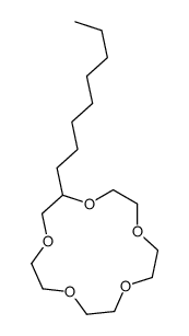 2-octyl-1,4,7,10,13-pentaoxacyclopentadecane Structure