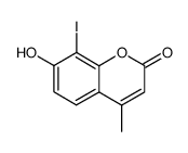 7-hydroxy-8-iodo-4-methyl-2H-chromen-2-one Structure