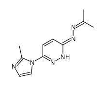 6-(2-methylimidazol-1-yl)-N-(propan-2-ylideneamino)pyridazin-3-amine Structure