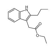 2-n-propylindole-3-acetic acid ethyl ester Structure
