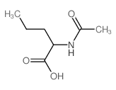 N-乙酰基-DL-正缬氨酸结构式