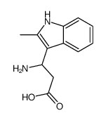 3-氨基-3-(2-甲基-3-吲哚)-丙酸结构式