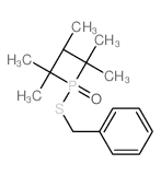 Phosphetane, 2,2,3,4,4-pentamethyl-1-[ (phenylmethyl)thio]-, 1-oxide结构式