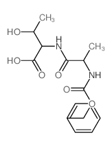 3-hydroxy-2-(2-phenylmethoxycarbonylaminopropanoylamino)butanoic acid structure