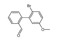 2-bromo-2'-formyl-5-methoxybiphenyl Structure