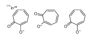 indium-111(3+),7-oxocyclohepta-1,3,5-trien-1-olate结构式