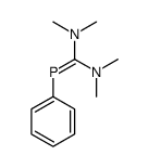 N,N,N',N'-tetramethyl-1-phenylphosphanylidenemethanediamine Structure