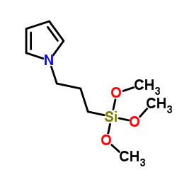N-(3-三甲氧基甲硅烷基丙基)吡咯结构式
