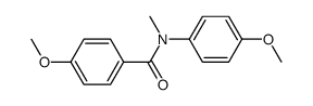4,4'-dimethoxy-N-methylbenzanilide Structure