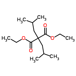 Diethyl diisobutylmalonate Structure