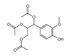 erythro and threo--guaiacylglycerol-β-coniferyl aldehyde ether triacetate Structure