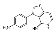 3-(4-aminophenyl)thieno[3,2-c]pyridin-4-amine Structure