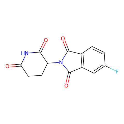 2-(2,6-二氧代哌啶-3-基)-5-氟异吲哚啉-1,3-二酮结构式