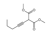 dimethyl 2-pent-1-ynylpropanedioate结构式