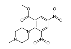 Methyl-2-(4-methyl-1-piperazinyl)-3,5-dinitrobenzoate Structure