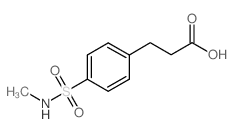 3-(4-甲基磺酰基-苯基)-丙酸结构式