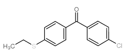 4-氯-4'-(乙硫基)二苯甲酮结构式