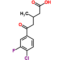 5-(4-CHLORO-3-FLUOROPHENYL)-3-METHYL-5-OXOVALERIC ACID Structure