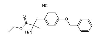 ethyl 2-amino-3-(4-(benzyloxy)phenyl)-2-methylpropanoate hydrochloride结构式