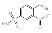 1-(溴甲基)-4-(甲基磺酰基)-2-硝基苯结构式