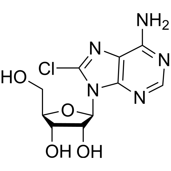 Adenosine,8-chloro-2'-deoxy- (9CI) Structure