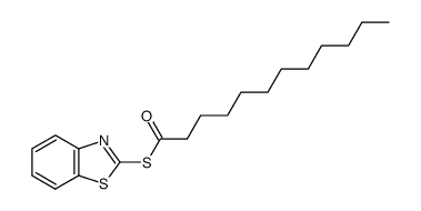 S-(2-benzothiazolyl) dodecanethioate Structure