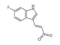 6-fluoro-3-((E)-2-nitrovinyl)-1H-indole结构式