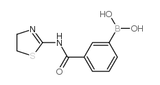(3-((4,5-Dihydrothiazol-2-yl)carbamoyl)phenyl)boronic acid Structure