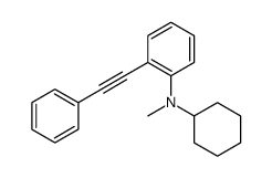 N-cyclohexyl-N-methyl-2-(phenylethynyl)aniline Structure