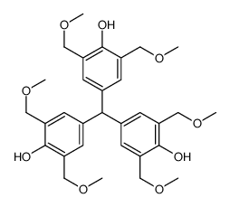 4-[bis[4-hydroxy-3,5-bis(methoxymethyl)phenyl]methyl]-2,6-bis(methoxymethyl)phenol Structure