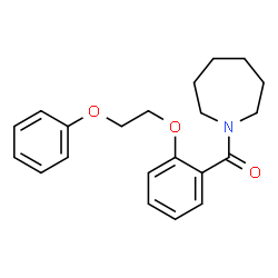 1-[2-(2-phenoxyethoxy)benzoyl]azepane结构式