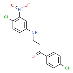 3-(4-chloro-3-nitroanilino)-1-(4-chlorophenyl)-1-propanone structure