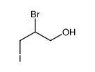 2-bromo-3-iodopropan-1-ol结构式