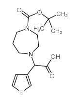 1-Boc-4-(羧基噻吩-3-甲基)-[1,4]二氮杂烷结构式